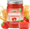 (12 OZ) Ιρλανδική Θάλασσα Moss Gel Ακατέργαστη Vegan Φράουλα Γεύση 102 Βιταμίνες και Ορυκτά Άγρια Συγκομιδή Μη-ΓΤΟ Ανοσοποιητική & Υποστήριξη Πέψης