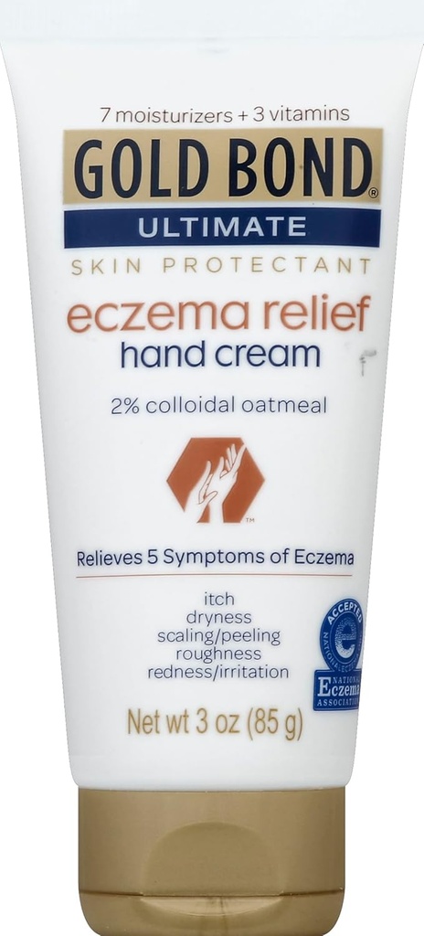 Gold Bond Medicated Eczema Relief Hand Cream, 3 oz., Κρέμα Προστατευτικού δέρματος με 2% κολλοειδές βρώμη
