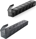 2 Pack Extra Big Pill Organizer, Sukuos Weekly Pill περίπτωση με Clear Lid, Αρθρίτιδα Φιλική Ιατρική Organizer για χάπια / Vitamin / Fish Oil / Συμπληρωματικά, BPA Δωρεάν, εύκολο να καθαρίσει