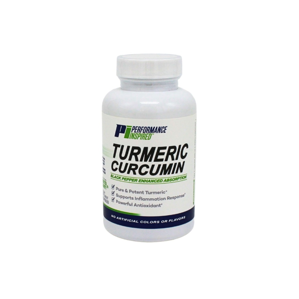 Performance Inspired Nutrition Turmeric Curcumin Capses – Κοινή Υποστήριξη & Αντιοξειδωτικό – Ενισχυμένη Απορρόφηση – 60 Count