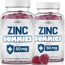 NEW AGE Zinc Gummies - 2 Pack - 50mg High Immune Booster Zinc Supplement, Immune Defense, Ισχυρό Φυσικό Αντιοξειδωτικό, Μη ΓΤΟ - από τη Νέα Εποχή, 120 Count