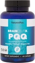 Natures Plus Brainceutix PQQ - 60 Vegan Κάψουλες - Συμπλήρωμα για Μνήμη, Καθαρότητα & Εγκεφαλική Ισχύς - Ενισχυμένη Ενέργεια, Καταπολέμηση της γήρανσης - Πυρρολοκινολίνη Κινόνη (PQQ) - Χορτοφαγική, Χωρίς Γλουτένη - 30 Σερβιέτες