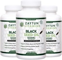 Halal Black Seed Oil (3-Pack) Ψυχρό-Pressed Nigella Sativa, Υποστηρίζει την καρδιά, τον εγκέφαλο, αρθρώσεις, Ανοσοποιητική υγεία, μη-GMO, Made in USA - Halal Vitamins