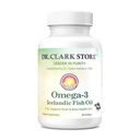 Dr Clark Store Omega-3 Ισλανδικό συμπλήρωμα ιχθυελαίου – 1000mg, 80 Softgels, υποστηρίζει την καρδιά, τον εγκέφαλο και την κοινή υγεία