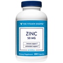 Η βιταμίνη Shoppe ψευδάργυρος 50 MG ανά υπηρεσία (200 κάψουλες)