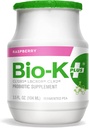 Bio-K Plus Organic Raspberry Fermented Pea Probiotic 6 Pack, 3.5 Fz