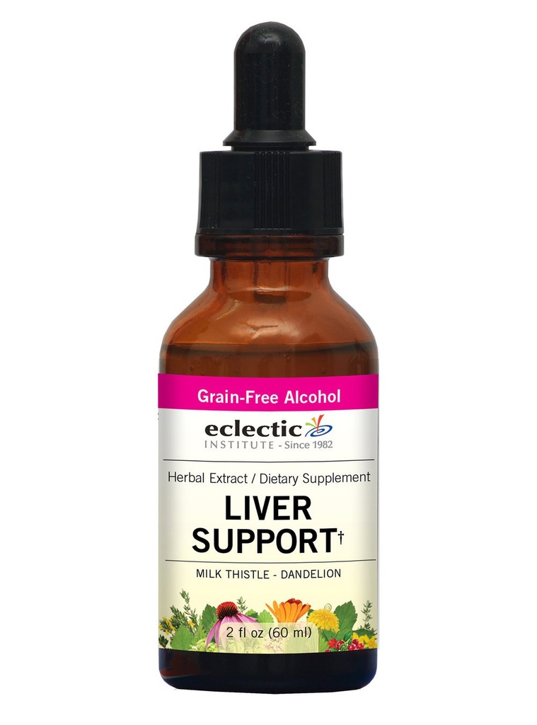 Eclectic Herb - Liver Support Extract | Liver Detox, Cleanse + Maintain | Liquid Liver Support Supplement | Herbal Tincture | Natural, Non-GMO, Gluten-Free (2 fl oz | 60 ml)