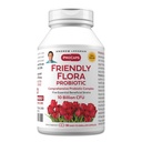 ANDREW LESSMAN Friendly Flora Probiotic 90 Capsules - 10 Billion CFU, Comprehensive Blend of Five Probiotic Strains, Powerful Immune and Digestive Support. Probiotics for Women or Men