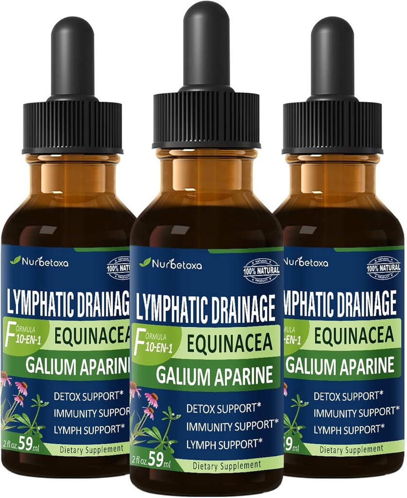 Clevers Lymphatic Drainage Drops για Lymph System Health, Χρήση με Lymph Massage Tool. 6oz