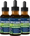Cleavers Lymphatic Drainage Drops for Lymph System Health, Use with Lymph Massage Tool. 6oz