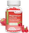 Μαγνήσιο Γλυκινικό Gummies 600 mg, Μαγνήσιο Gummies για ενήλικες και παιδιά, Υποστήριξη για την χαλάρωση και τους μυς, 60 Raspberry Flavored Gummies