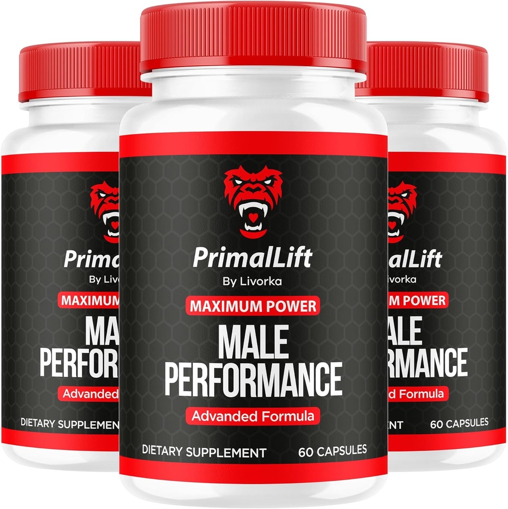 (3 Pack) Primal Lift, Primal Lift για άνδρες, Primal Lift Capsules, Primal Lift Pills, Primal Lift Supplement, PrimalLift All Natural Support, Primal Lift Advanced Formula, 180 Κάψουλες για 3 μήνες