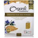 Χρυσές οργανικές παραδόσεις flax 8 oz τσάντα