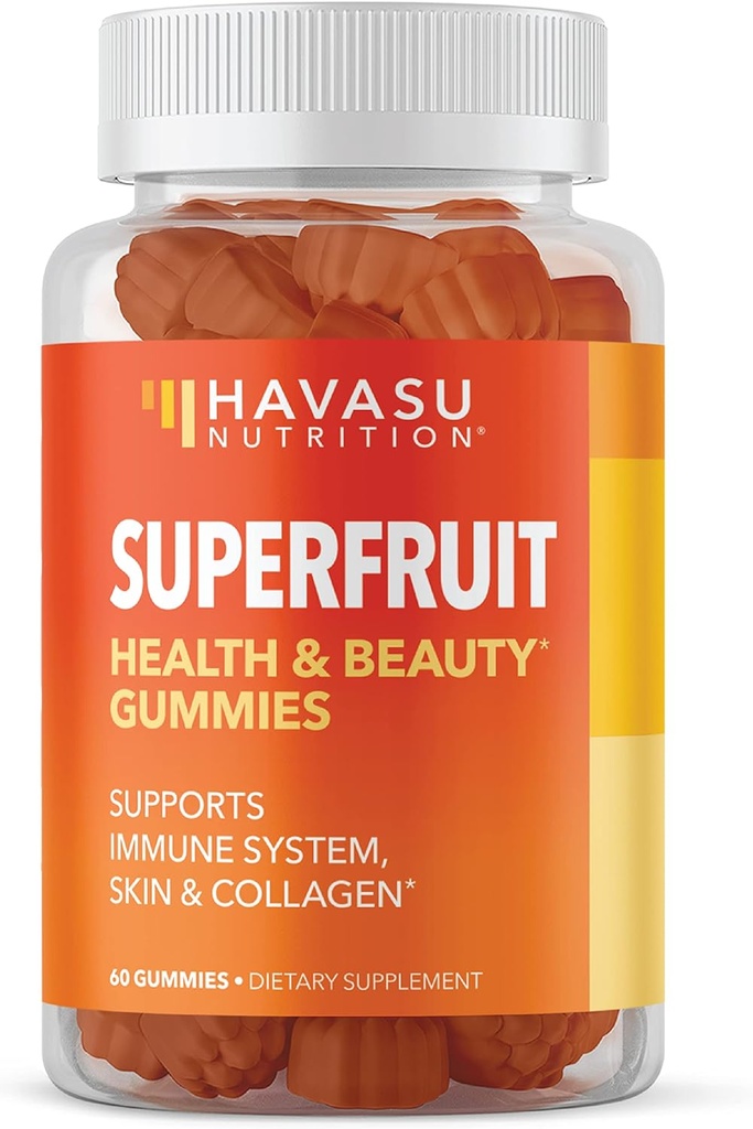 Vegan Superfruit Gummy Βιταμίνες ομορφιάς με Collagen Enhanceing Συστατικά για την ανάπτυξη του δέρματος των μαλλιών και των νυχιών - τέλεια φυτικά Gummies Εναλλακτική για χάπια κολλαγόνου