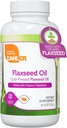 Zahler Organic Flaxseed Oil - 1000mg Softgels - Organic Omega 3 ALA Supplement - Kosher Non-GMO Gluten Free Vegetarian-Friendly Flaxseed (90 Count)