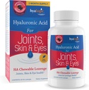 Hyaluronic Acid Chewables 60 Count - Great Tasting Berry Flavored (120mg per 2 Tablets) - Ανεπαρκής γήρανση Φυσικά - Χωρίς ζάχαρη HA συμπλήρωμα για Skincare & Eye Health