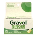 Gravol Ginger δισκία για ανασχηματισμένο στομάχι και ναυτία, 20ct