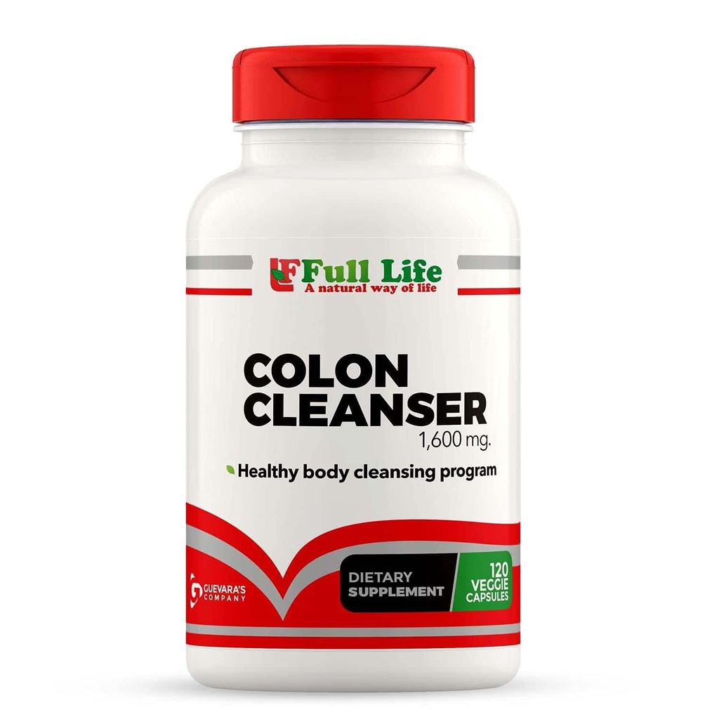 Full Life Colon Cleanser - συμπλήρωμα βοτάνων με Cascara Sagrada και Senna Leaf - 120 κάψουλες Veggie