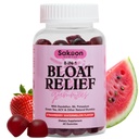 Διατροφή Sakoon Bloating Relief Gummies για τις γυναίκες - Πράσινο Τσάι, ACV, Dandelion, φύλλο Buchu, Φυσική υποστήριξη πέψης, 60 Gummies, άρωμα καρπουζιού