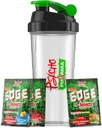 Psycho Pharma Edge of Insanity Pre Workout – Strongest High Stim Powder for Intense Pumps, Strength, Energy & Focus – 3 Δείγμα Γεύσεων + Free Shaker Cup (Jungle Juice, Blue Lemonade, Φράουλα)