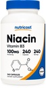 Nutricost Niacin (Vitamin B3) 100mg, 240 Capsules - with Flushing, Non-GMO, Gluten Free