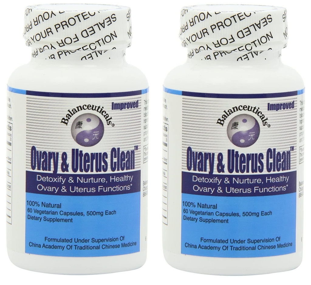 Ovary & Uterus Clean, 500 mg κάψουλες συμπλήρωμα διατροφής, 60- Count φιάλη (πακέτο του 2)