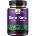 Kava Kava Root Extract Supplement 1000mg per Serving - Fast Acting Herbal Support for Balanced Mood - Relax Calming Capsules for Stress Support & Better Sleep - 60 Count