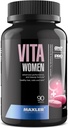 Maxler VitaWomen Premium Multivitamin for Women - Συμπληρώματα για γυναίκες - Δέρμα μαλλιών και νύχια Βιταμίνες A B C D E K, Omega-3, Βιοτίνη, Αντιοξειδωτικά, Ένζυμα - 90 δισκία