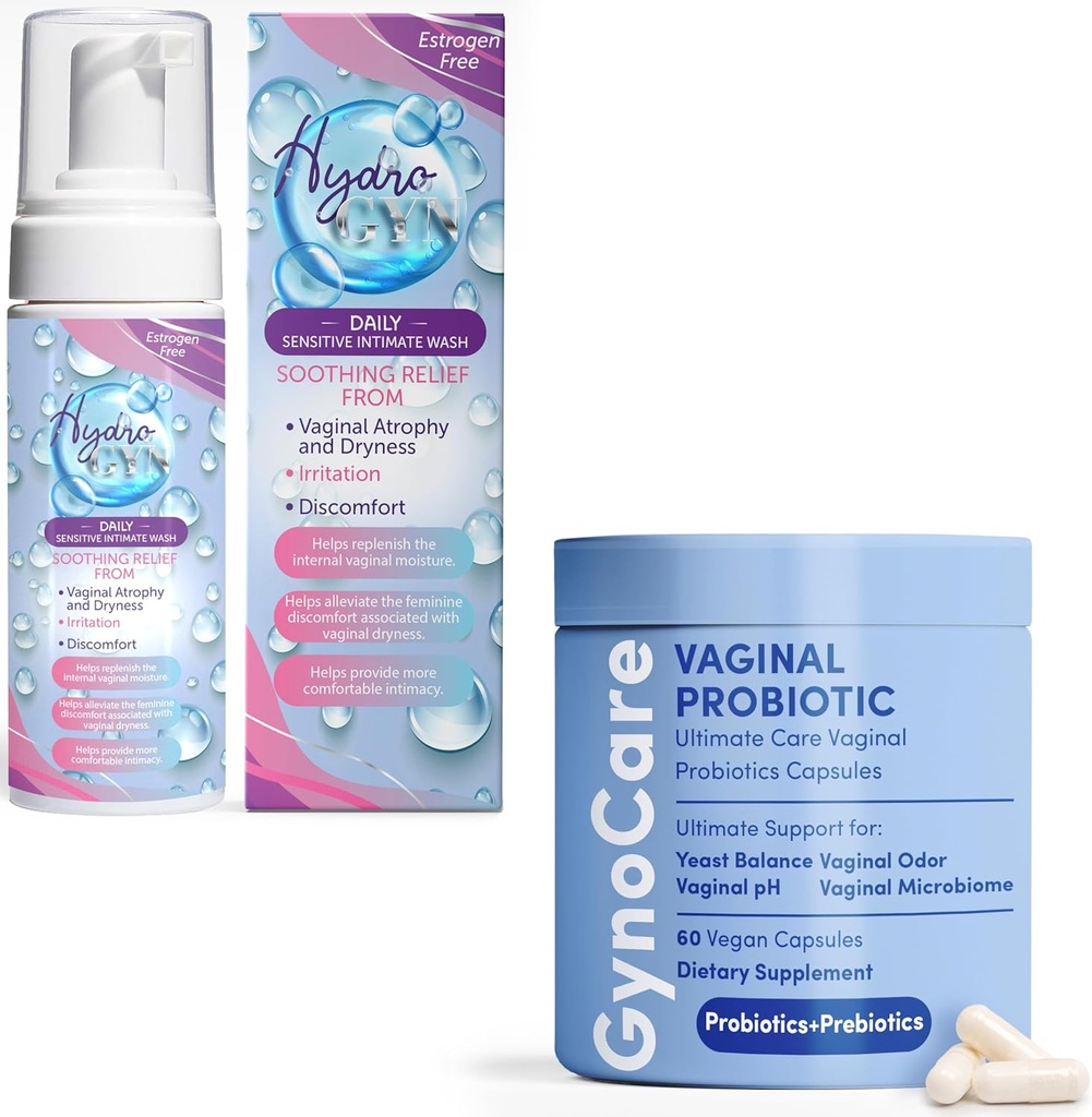 Terramed Just Think Comfort Feminine Wellness Bundle: Κολπικές Probiotic Κάψουλες + Αρωματισμένο Feminine Wash – Διπλή υποστήριξη για την ισορροπία του pH, Odor Control, και Intimate Health