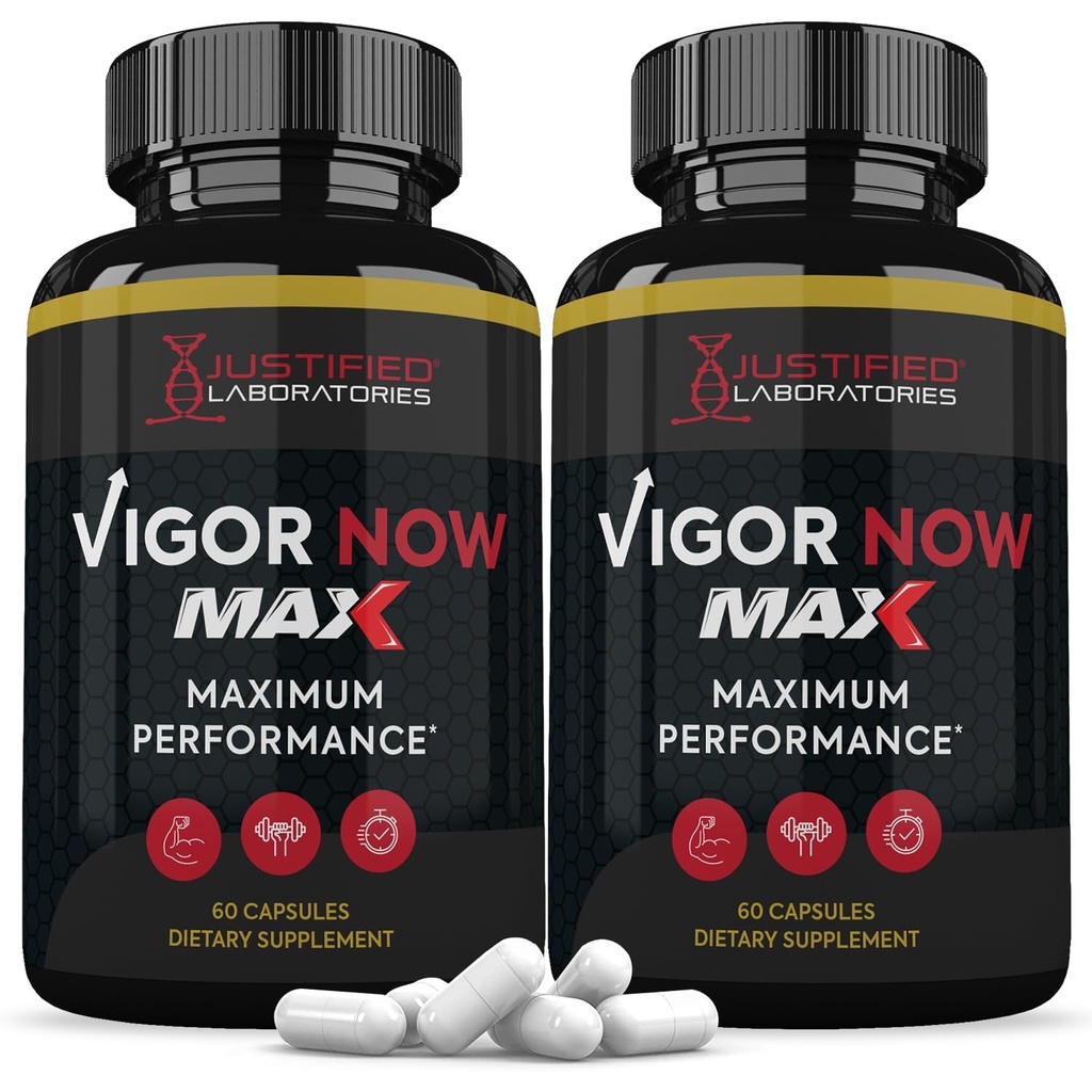 Δικαιολογημένα Εργαστήρια (2 Pack Vigor τώρα Max 1600MG Advanced Men's Health Formula 120 Κάψουλες