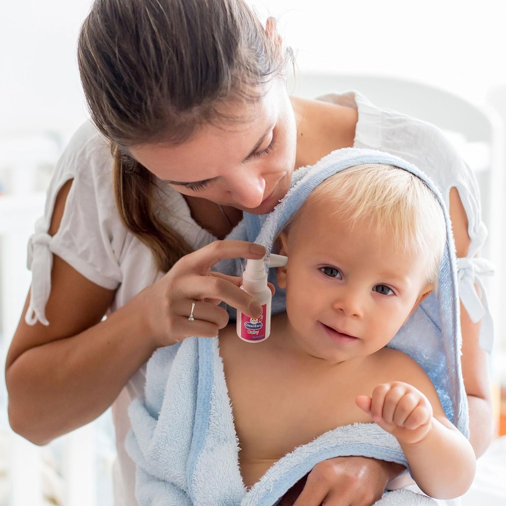 NAVEH PHARMA CleanEars Baby Earwax Removement Spray 0.5 Fl Oz + NAVEH PHARMA Otic Guard Ear Infection Spray 1 Fl Oz