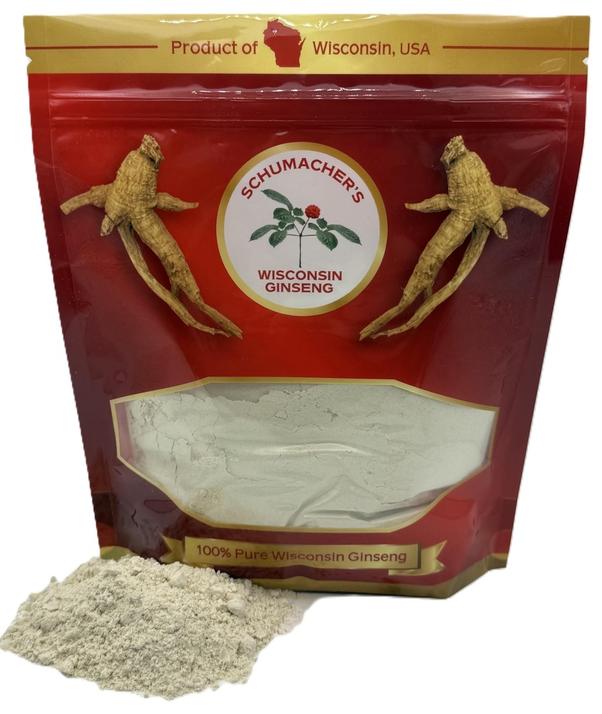 Schumacher Ginseng's Pure Wisconsin Ginseng Powder 8 Ounce Gift Bag