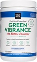 Vibrant Health, Green Vibrance, Superfoods Powder with 70+ Plant-Based Whole Foods & 25 Billion Probiotics Per Serving, Blueberry Lemon, 25 Servings
