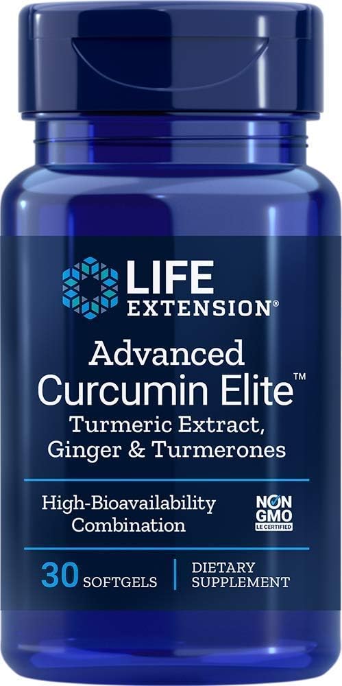 Life Extension Advanced Bio-Curcumin with Ginger & Turmerones, 30 Softgels