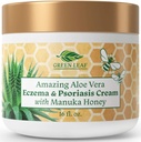 Lotion Ενυδατική Κρέμα Μέλι Μανούκα Ενυδατική Lotion Για την ανακούφιση Ψωρίαση - Itsy, Dry Skin Rash Ointment - Skin Soothing Moisturizer Baby Kids & Adults-High Strength Body & Face Cream 16oz