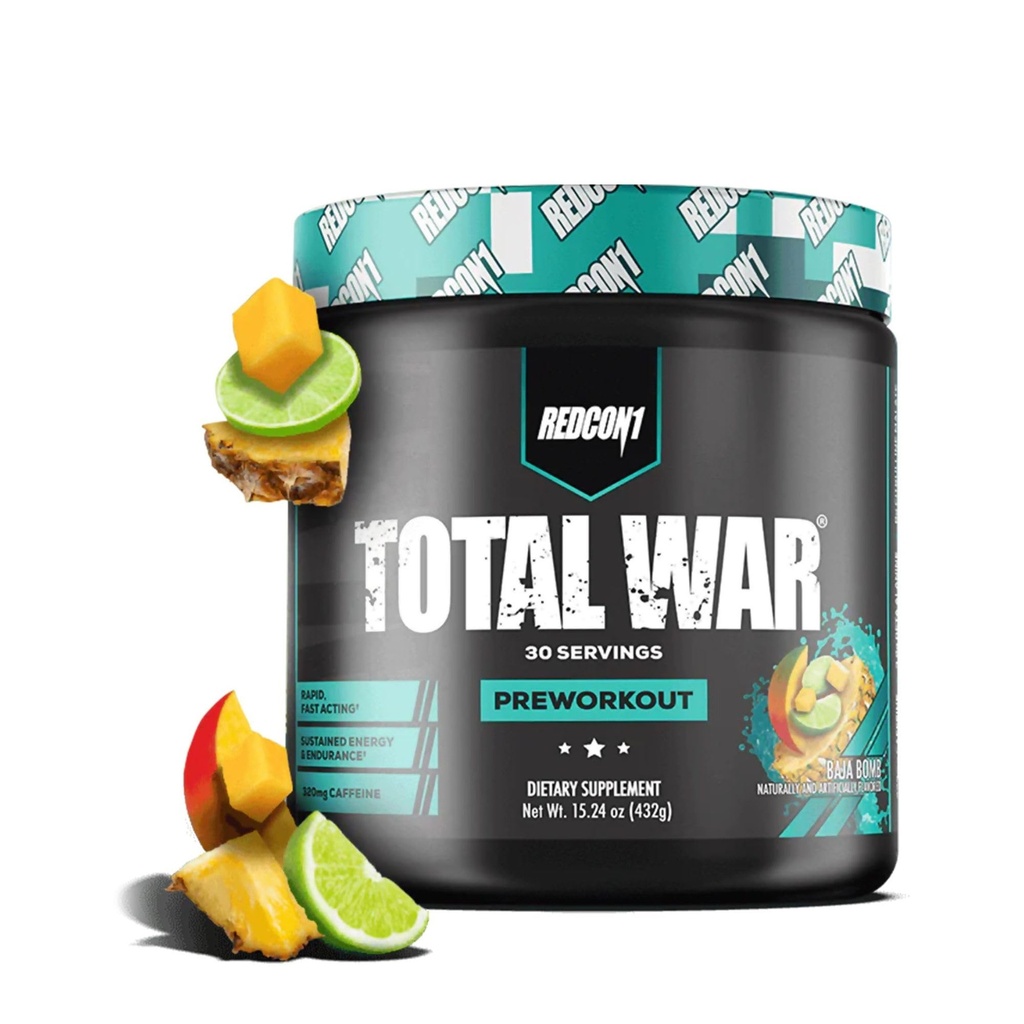 REDCON1 Πλήρης προετοιμασία πολέμου, Baja Bomb - Beta Alanine + Citrulline Malate Keto Φιλική προετοιμασία για άνδρες & γυναίκες με 320mg καφεΐνη - γρήγορη δράση (30 εξυπηρετήσεις)