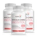 Myo-Inositol & D-Chiro Inositol συμπλήρωμα για τις γυναίκες - Ideal 40:1 Ratio - Υποστήριξη γυναικεία ορμονών Ισορροπία & Γονιμότητα & Οβαρική Υγεία - Vegan Κάψουλες σκόνης - 90-Ημέρες προσφοράς