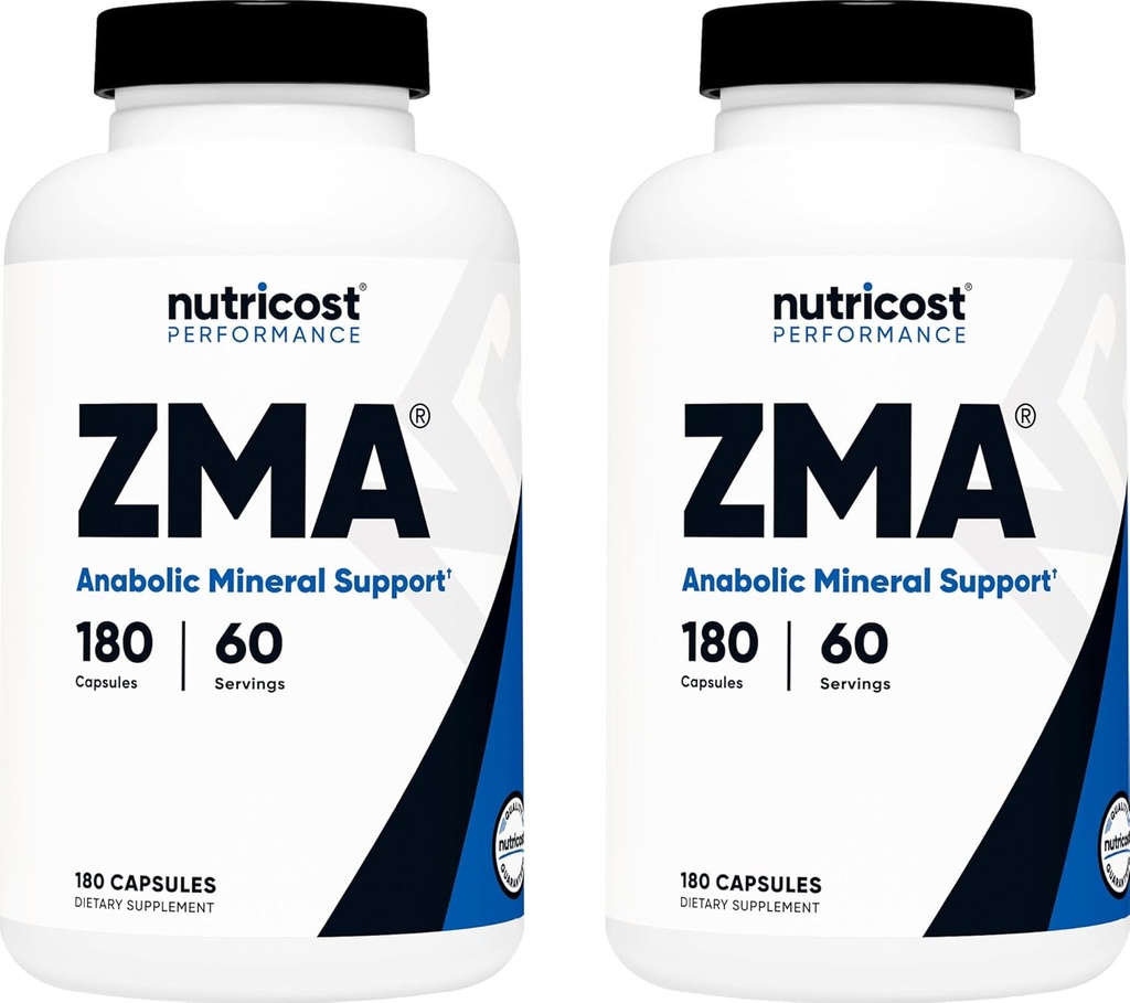 Nutricost ZMA 180 Capsules (2 Bottles)