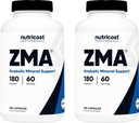 Nutricost ZMA 180 Καψάκια (2 Φιάλες)