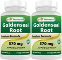 Best Naturals Goldenseal Root 570 mg (Non-GMO) 100 Capsules (100 Count (Pack of 2))