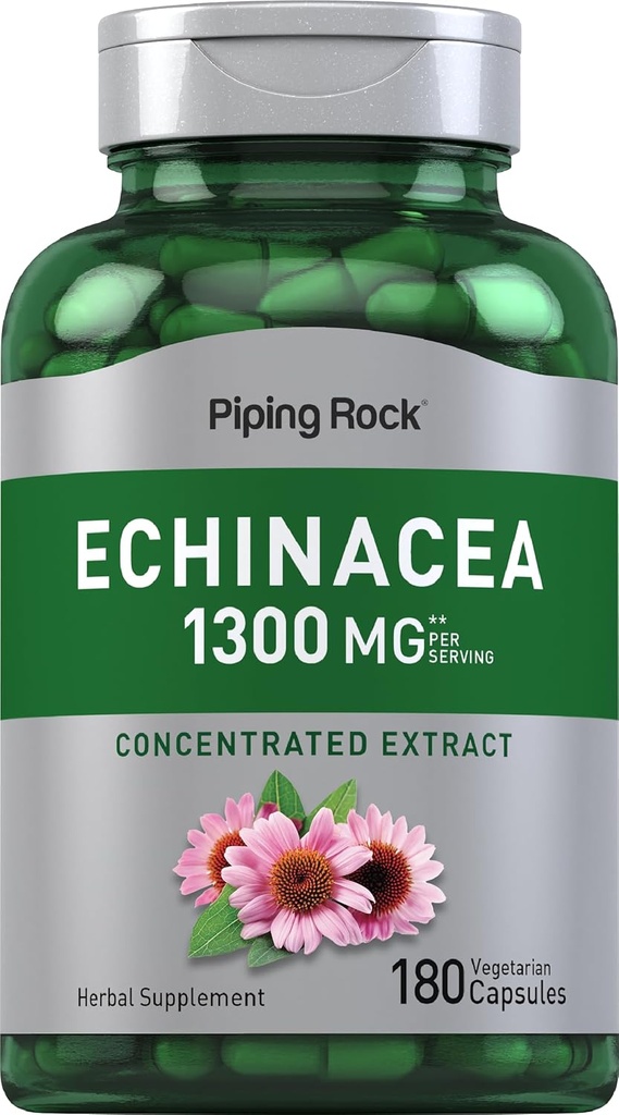 Κάψουλες εκχύλισμα Echinacea Piping Rock 1300mg 