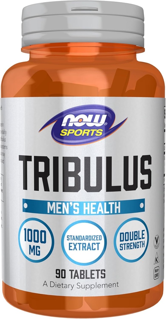 NOW Foods Sports Nutrition, Tribulus (Tribulus terrestris) 1. 000 mg, Διπλή Δύναμη, Υγεία των Ανδρών, 90 δισκία