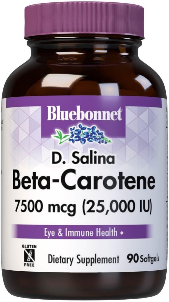 BlueBonnet Μικτή Beta-Carotene 25000 IU Μαλακά Τζελ, Redish Brown, 90 κόμης