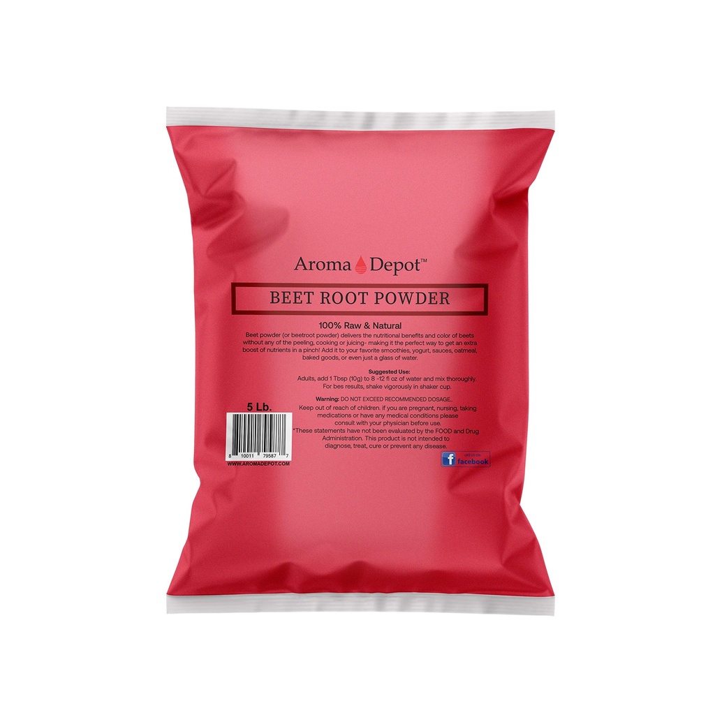 Σκόνη ρίζας τεύτλων 5 λίβρες από την Aroma Depot Raw & Non-GMO I Vegan & Gluten Free I Nitric Oxide Booster I Booster Stamina and Aυξάνει την ενέργεια I I I I I Iunesione System Booster I 100% Φυσικό