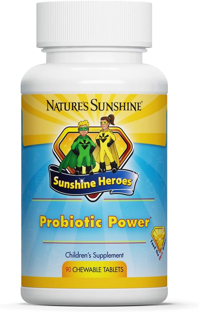Nature's Sunshine, Sunshine Heroes Προβιοτική δύναμη 90 Μασώμενα δισκία