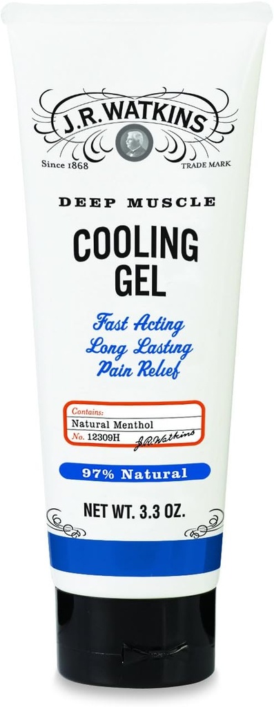 J.R. Watkins Deep Muscle Cooling Gel, Προκαθορισμένο, 3.3 Ουγγιά
