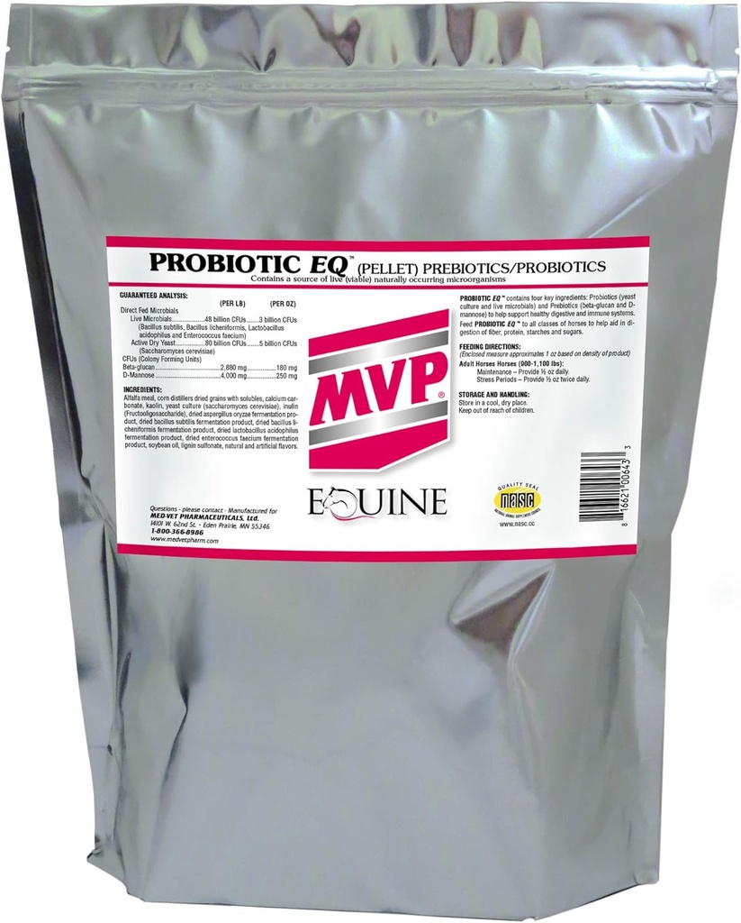 MVP Προβιοτικό EQ (10lb) για Υγιή Πειθαρχική και Ανοσολογική Λειτουργία στα Άλογα