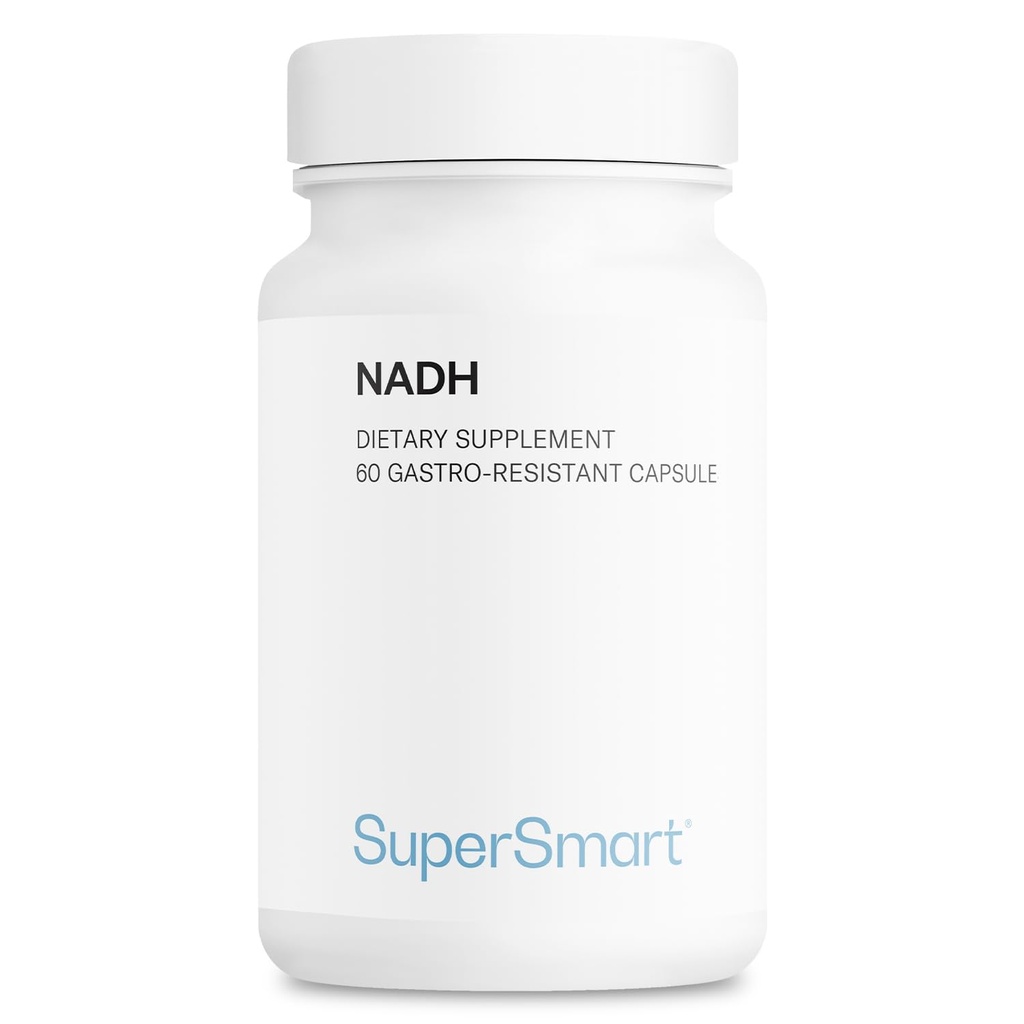Supersmart - NADH 5mg ανά ημέρα (μειωμένο νικοτιναμίδιο Αδενίνη Δινουκλεοτίδιο) - NADH συμπλήρωμα - Ενεργειακά χάπια 