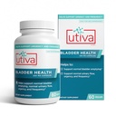 Szio+ Utiva Bladder Health - Συμπλήρωμα ελέγχου για την υπερδραστήρια ουρική κύστη και την κατώτερη ουρολοίμωξη υγεία - Κλινικά αποδεδειγμένα για τη μείωση της συχνότητας και του επείγοντος - 60 κάψουλες