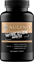 Nugenix Nitric Oxide Booster Supplement - Nitric Oxide Flow, L-Arginine, L-Citrulline, Pine Bark Extract - Vasodilator - 100 Capsules